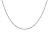 Diana M. 14 Kt White Gold, 17" 4 Prong Diamond Tennis Necklace Featuring 4.00 Cts Tw Round Diamonds In Silver
