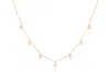 Diana M. 14 Kt White Gold, 17" Diamonds-by-the-yard Necklace Featuring 0.75 Cts Tw Round Diamonds In Silver