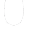 Diana M. 14 Kt White Gold, 18" Diamonds-by-the-yard Necklace Featuring 0.50 Cts Tw Round Diamonds In Silver