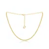 Diana M. 14 Kt Yellow Gold, 14" Diamond Choker Necklace Featuring 2.30 Cts Tw Brilliant Cut Round Diamonds In Gold