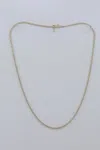 Diana M. 14 Kt Yellow Gold, 16" 4 Prong Diamond Tennis Necklace Featuring 2.25 Cts Tw Round Diamonds In Gold