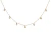Diana M. 14 Kt Yellow Gold, 17" Diamonds-by-the-yard Necklace Featuring 0.75 Cts Tw Round Diamonds In Gold