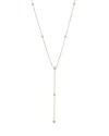Diana M. 14 Kt Yellow Gold, 18" Diamonds-by-the-yard Necklace Featuring 0.75 Cts Tw Round Diamonds In Silver