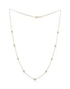 Diana M. 14 Kt Yellow Gold, 18" Diamonds-by-the-yard Necklace Featuring 1.00 Cts Tw Round Diamonds In Gold