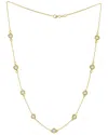 Diana M. 14 Kt Yellow Gold, 18" Diamonds-by-the-yard Necklace Featuring 2.25 Cts Tw White Round Diamonds In Gold