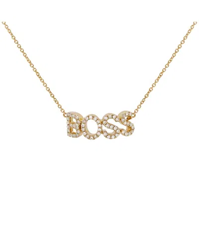 Diana M. 14k 0.22 Ct. Tw. Diamond Necklace In Gold