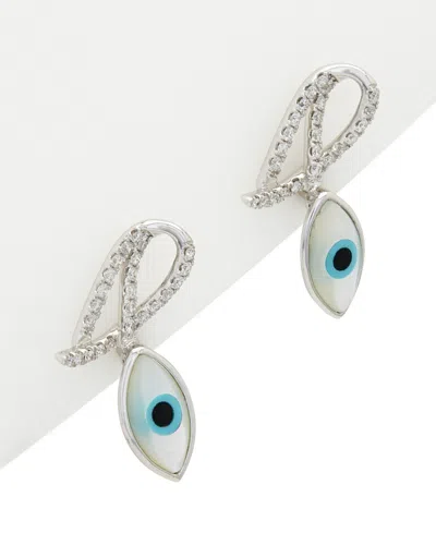 Diana M. Diana M 14k 0.30 Ct. Tw. Diamond Evil Eye Earrings