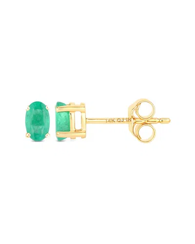 Diana M. 14k 0.38 Ct. Tw. Zambian Emerald Earrings In Gold
