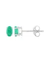 Diana M. 14k 0.88 Ct. Tw. Zambian Emerald Earrings
