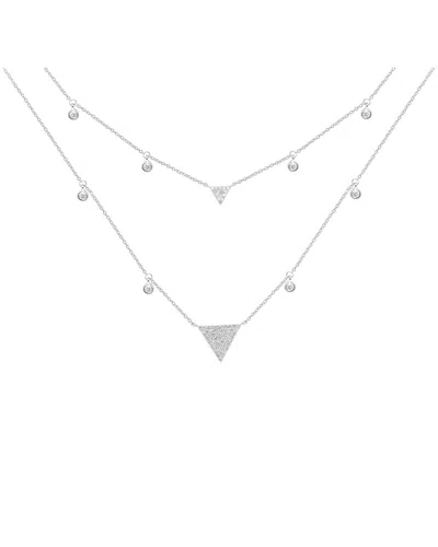 Diana M. 14k 0.39 Ct. Tw. Diamond Necklace In Metallic