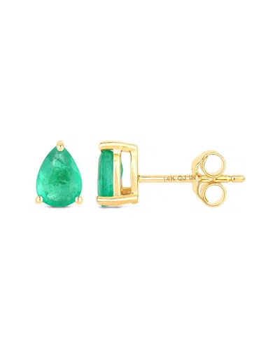 Diana M. 14k 0.70 Ct. Tw. Zambian Emerald Earrings In Gold