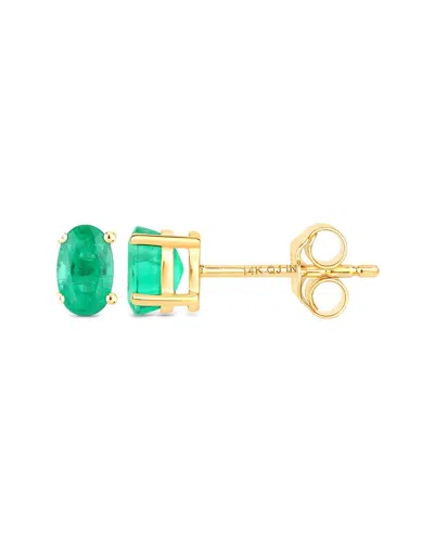Diana M. 14k 0.38 Ct. Tw. Zambian Emerald Earrings In Gold