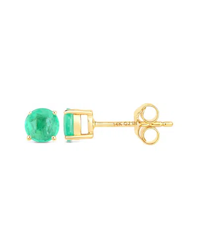 Diana M. 14k 0.72 Ct. Tw. Zambian Emerald Earrings In Gold