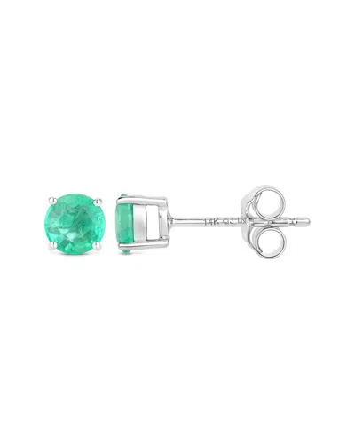 Diana M. 14k 0.72 Ct. Tw. Zambian Emerald Earrings In Green
