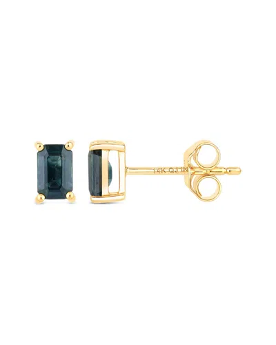 Diana M. 14k 0.80 Ct. Tw. Blue Sapphire Earrings In Gold
