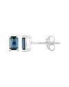 Diana M. 14k 0.80 Ct. Tw. Blue Sapphire Earrings In Metallic