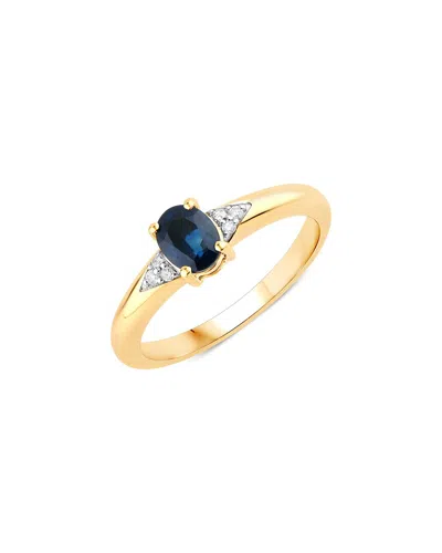 Diana M. 14k 0.84 Ct. Tw. Diamond & Blue Sapphire Ring In Gold