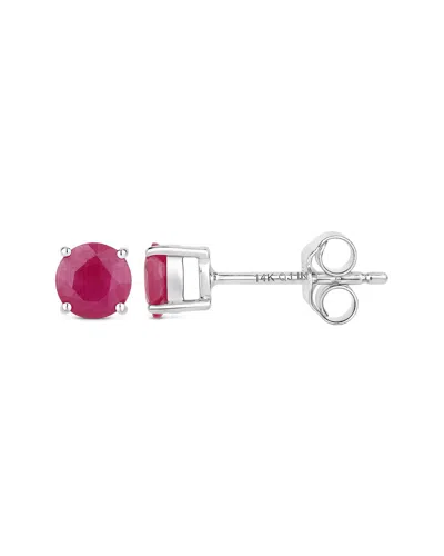 Diana M. 14k 0.86 Ct. Tw. Ruby Earrings In Metallic