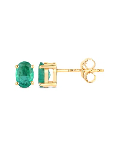 Diana M. 14k 0.88 Ct. Tw. Zambian Emerald Earrings In Gold