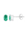 Diana M. 14k 0.88 Ct. Tw. Zambian Emerald Earrings In Green