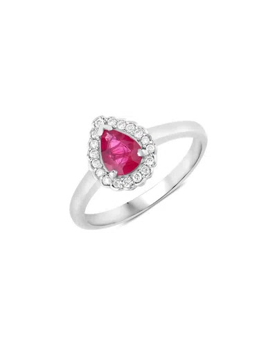 Diana M. 14k 0.94 Ct. Tw. Diamond & Ruby Ring In Metallic
