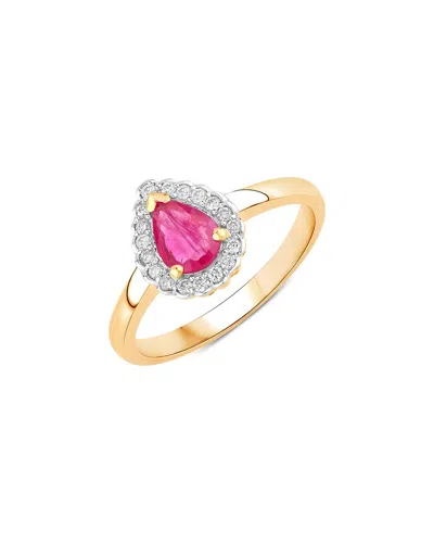 DIANA M. DIANA M. 14K 0.94 CT. TW. DIAMOND & RUBY RING