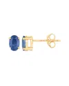 Diana M. 14k 0.96 Ct. Tw. Blue Sapphire Earrings In Gold