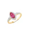 Diana M. 14k 0.96 Ct. Tw. Diamond & Ruby Ring In Gold