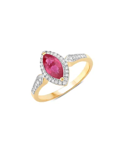 DIANA M. DIANA M. 14K 0.96 CT. TW. DIAMOND & RUBY RING