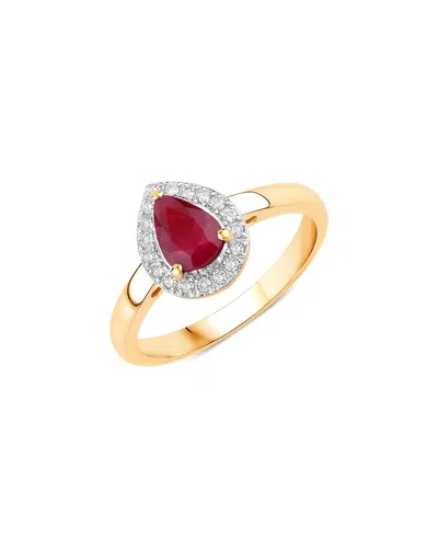 Diana M. 14k 1.02 Ct. Tw. Diamond & Ruby Ring In Gold