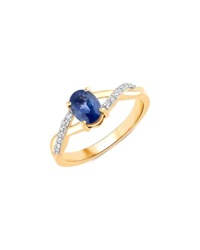 Diana M. 14k 1.04 Ct. Tw. Diamond & Blue Sapphire Ring In Gold