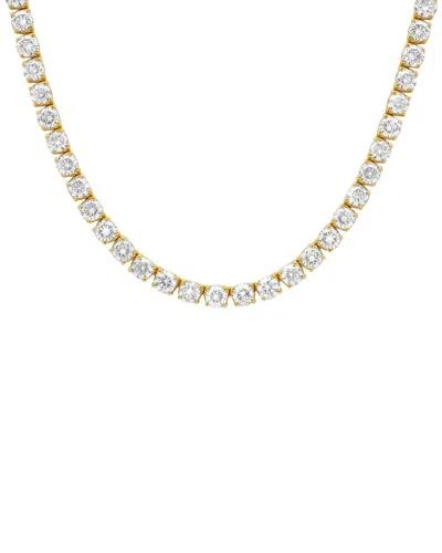 Diana M. 14k 10.50 Ct. Tw. Diamond Tennis Necklace In Gold