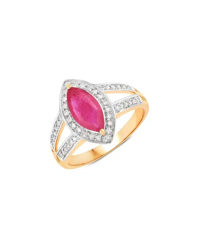 Diana M. 14k 1.06 Ct. Tw. Diamond & Ruby Ring In Gold