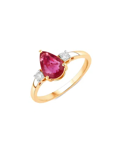 DIANA M. DIANA M. 14K 1.08 CT. TW. DIAMOND & RUBY RING