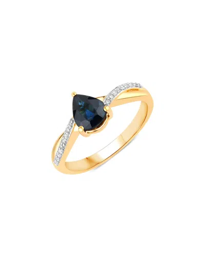 Diana M. 14k 1.17 Ct. Tw. Diamond & Blue Sapphire Ring In Gold