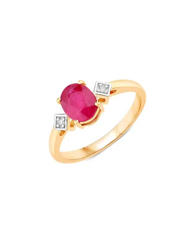 Diana M. 14k 1.22 Ct. Tw. Diamond & Ruby Ring In Gold
