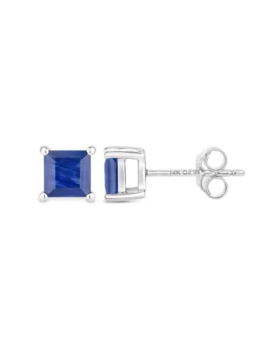 DIANA M. DIANA M. 14K 1.26 CT. TW. BLUE SAPPHIRE EARRINGS