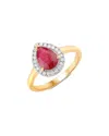 Diana M. 14k 1.38 Ct. Tw. Diamond & Ruby Ring In Multi