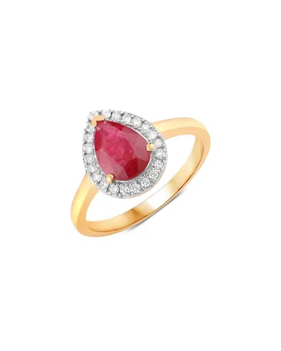 DIANA M. DIANA M. 14K 1.38 CT. TW. DIAMOND & RUBY RING