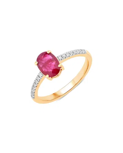 Diana M. 14k 1.43 Ct. Tw. Diamond & Ruby Ring In Gold