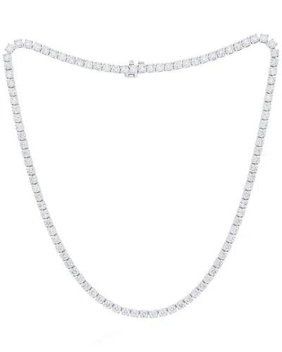 Diana M. 14k 15.00 Ct. Tw. Diamond Tennis Necklace In White