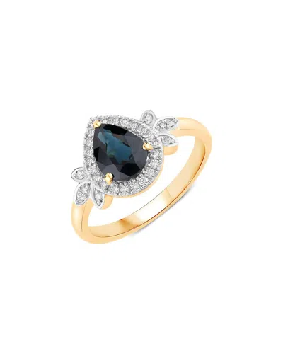 Diana M. 14k 1.54 Ct. Tw. Diamond & Blue Sapphire Ring In Gold