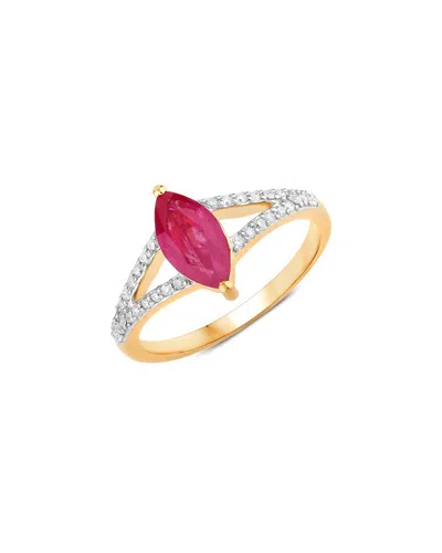 Diana M. 14k 1.58 Ct. Tw. Diamond & Ruby Ring In Gold