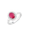 Diana M. 14k 1.64 Ct. Tw. Diamond & Ruby Ring In White