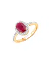 Diana M. 14k 1.06 Ct. Tw. Diamond & Ruby Ring