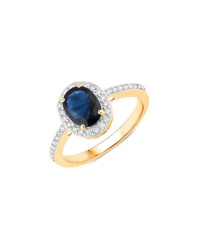 DIANA M. DIANA M. 14K 1.82 CT. TW. DIAMOND & BLUE SAPPHIRE RING