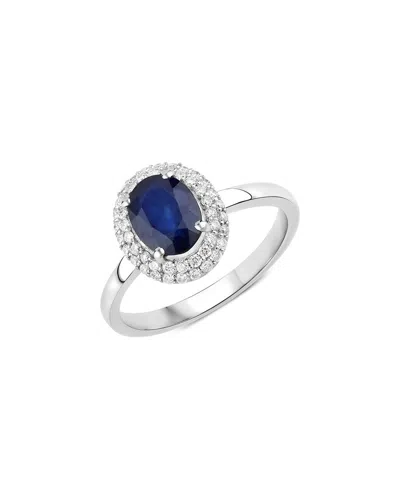 Diana M. 14k 1.84 Ct. Tw. Diamond & Blue Sapphire Ring In White
