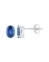 Diana M. 14k 1.90 Ct. Tw. Blue Sapphire Earrings In White