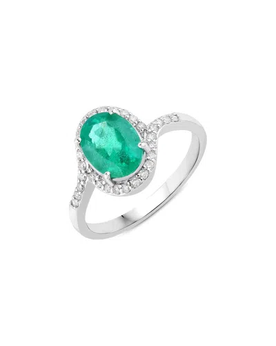 Diana M. 14k 1.92 Ct. Tw. Diamond & Zambian Emerald Ring In Metallic