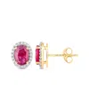 Diana M. 14k 1.96 Ct. Tw. Diamond & Ruby Earrings In Multi